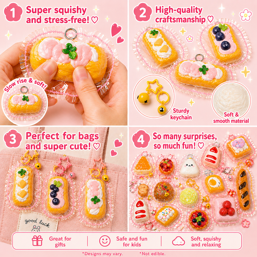 Creamy Fruit Pastry - Squishy Toy