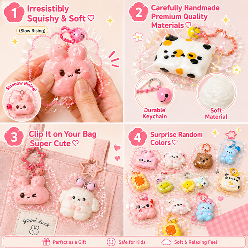 Bearmallow Bow Club - Squishy Toy