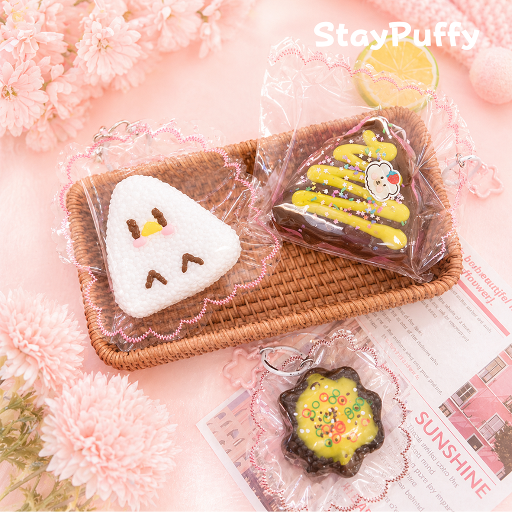 食べ物スクイーズ サプライズパック（3個）